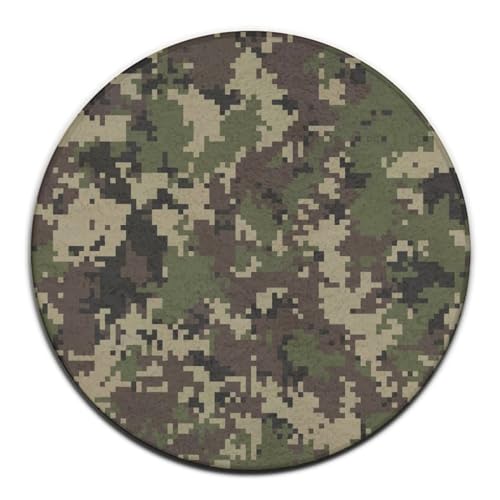 Soft Round Yoga Carpet, Office Chair Decor Round Mat for Carpet and Hardwood Floors Compatible with Cute Alphabet Dinosaurs