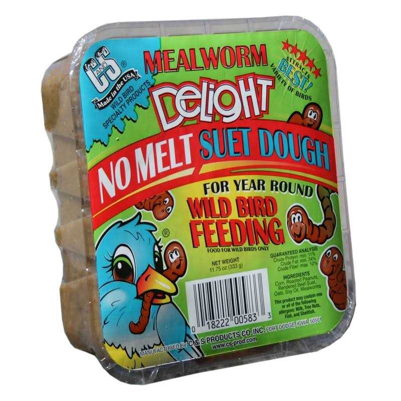 C&S Mealworm Delight No Melt Suet Dough - Pet Supplies online store