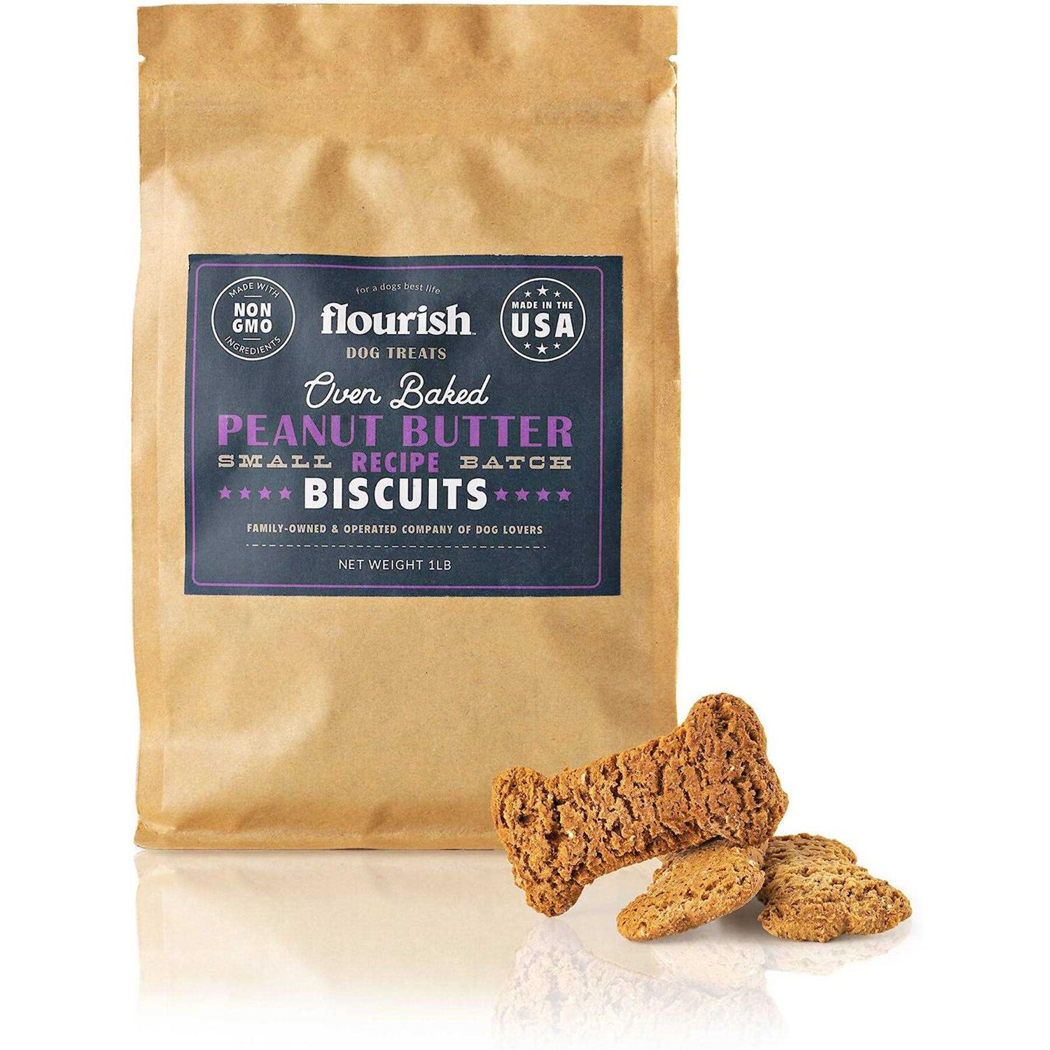 Flourish Peanut Butter Banana Biscuit Dog Treats - Pet Supplies online store