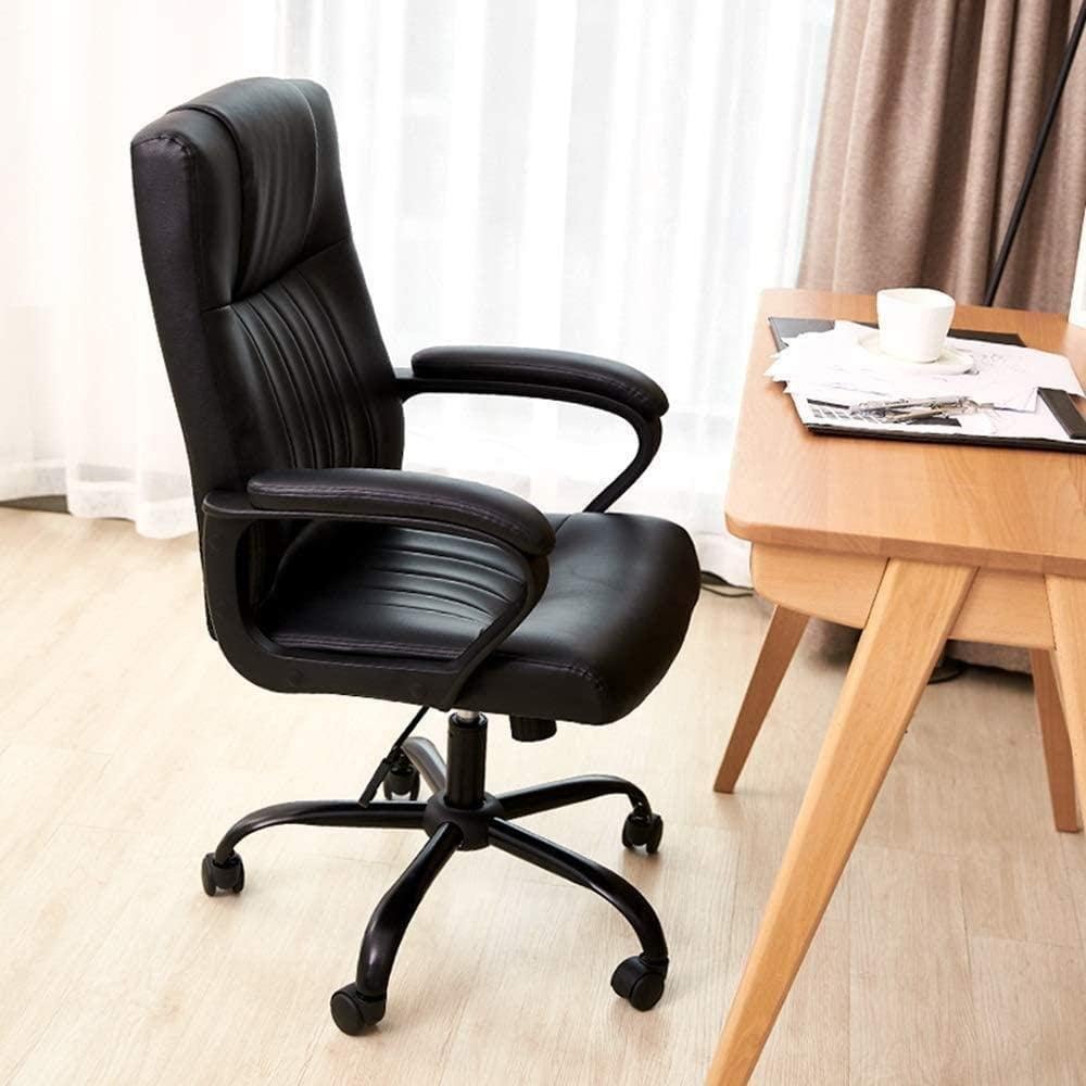 Office Chair Gaming Chair Chairs Office Chairs for Home Armchair Swivel Chair, Black Armrests Swivel Chair Height Adjustable for Home Office Stool Chair