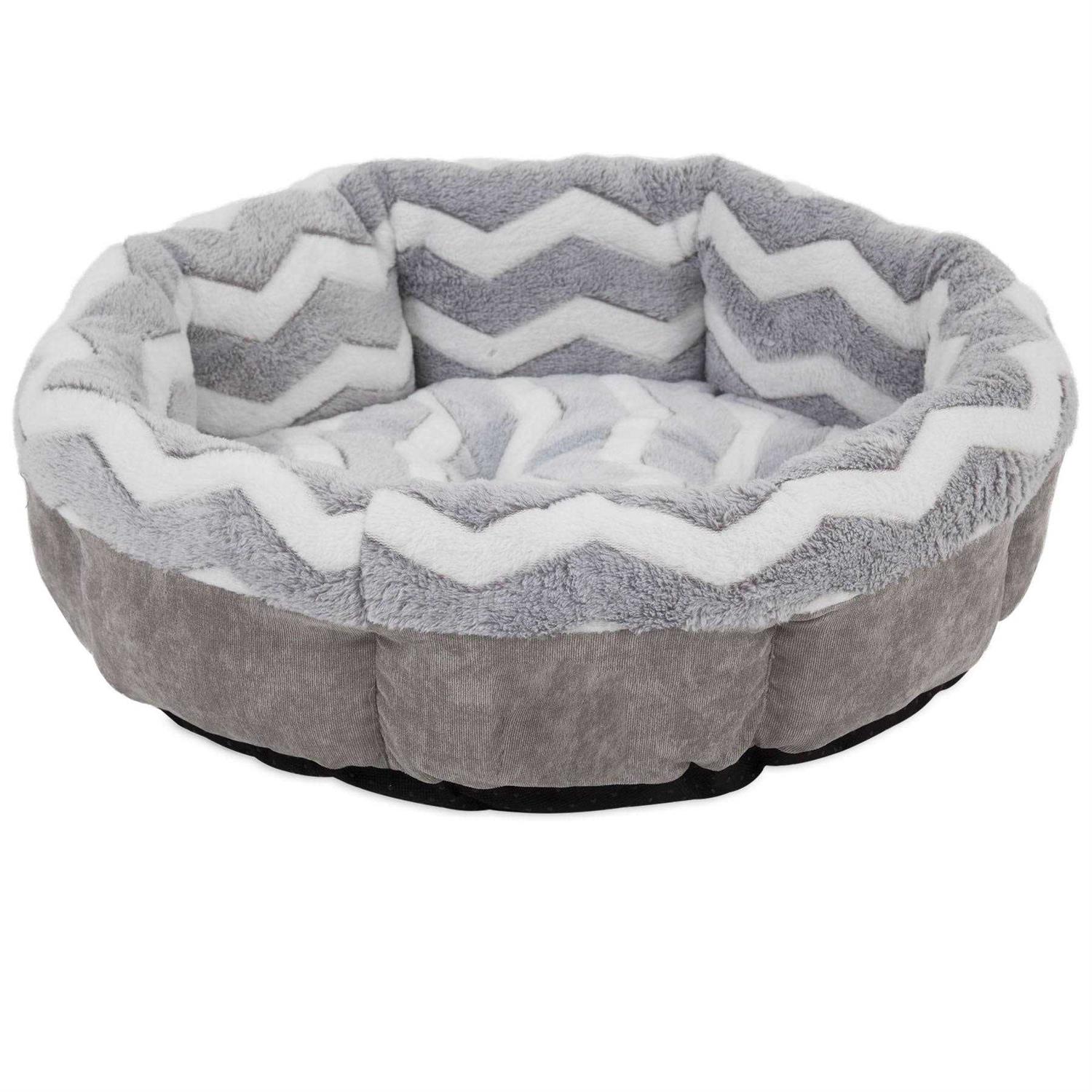 SnooZZy Zig Zag Shearling Round Bed - Pet Supplies online store