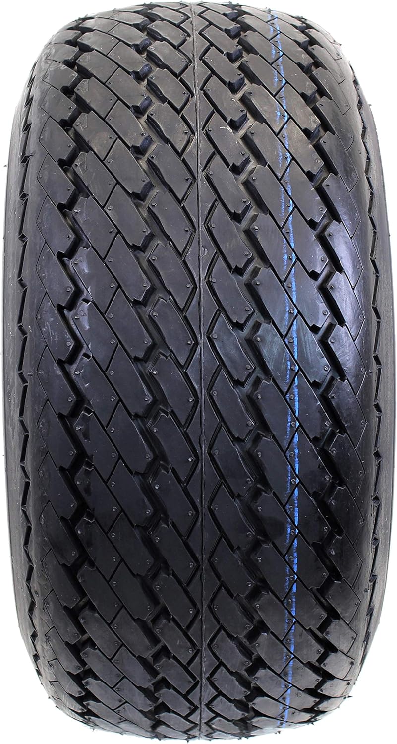 Four Golf Cart Tires & Rims 18 X 8.5 X 8 18-850-8 18X8.50-8 White 4 Lug Hole 18