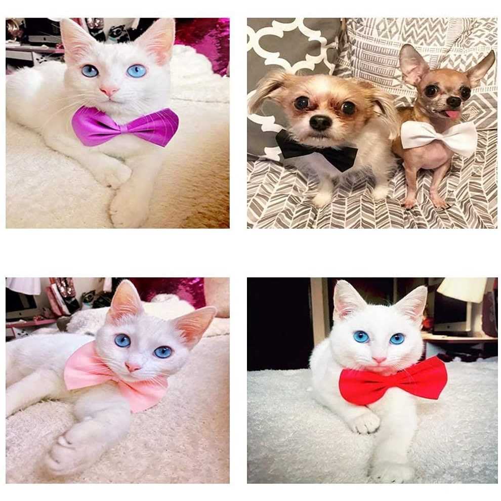 50Pcs Dog Bow Ties with Adjustable Collar - Pet Supplies online store
