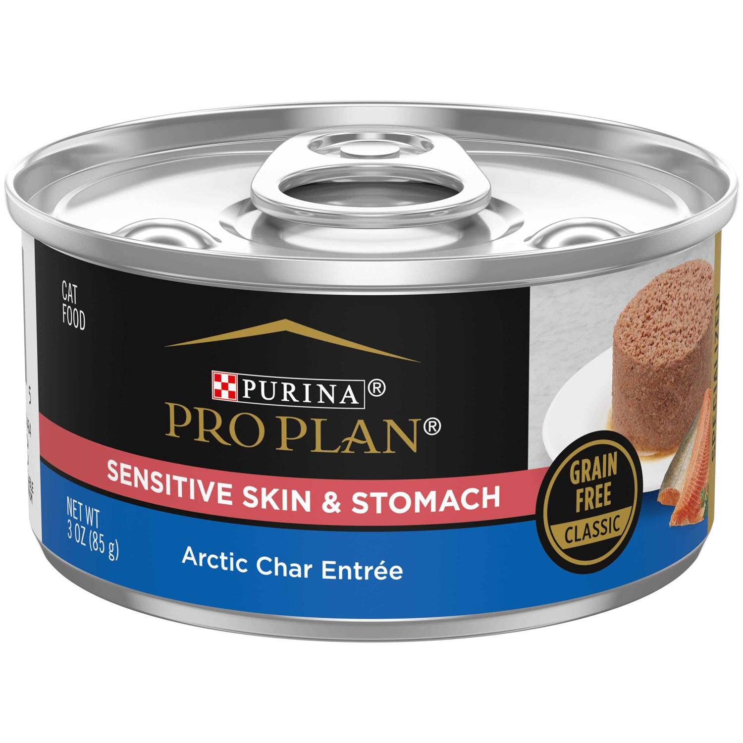 Purina Pro Plan Sensitive Skin & Stomach Cat Food Arctic Char Entree - Pet Supplies online store