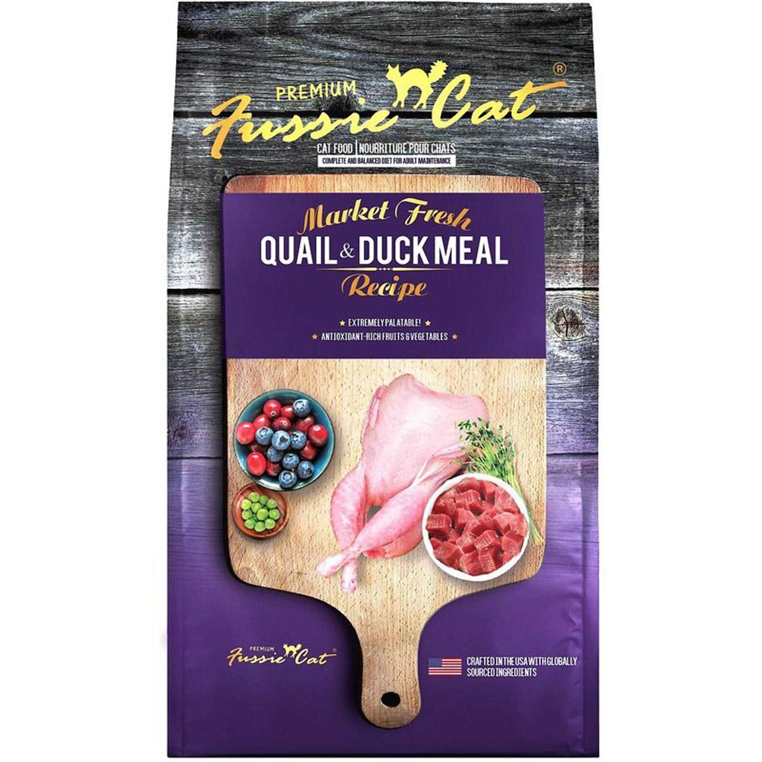 Fussie Cat Market Fresh Quail & Duck Meal Dry Cat Food - Pet Supplies online store
