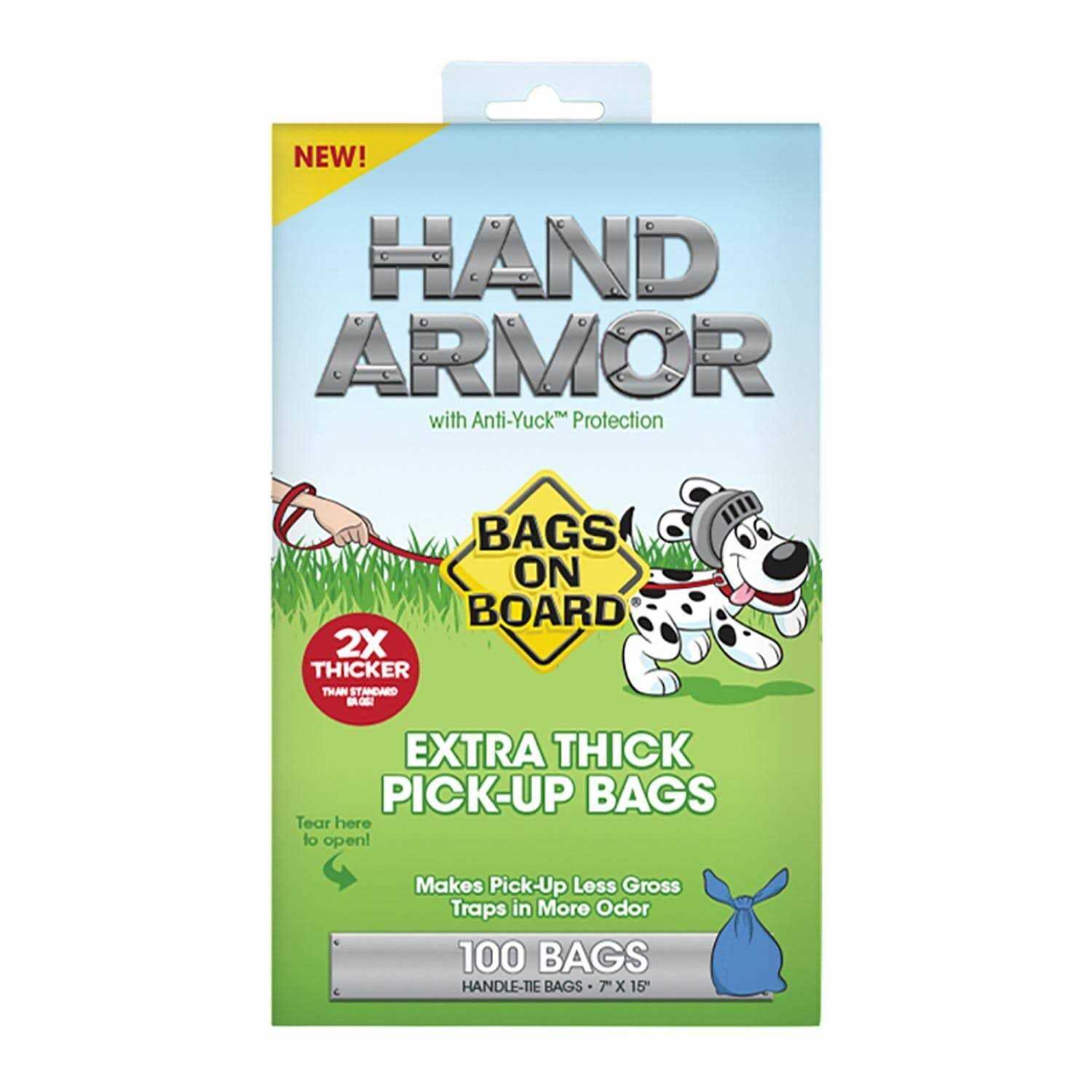 Bags on Board Hand Armor Extra Thick Pick-Up Bags - Pet Supplies online store