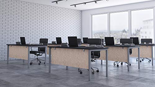 Modesty Desk PET Privacy Screen Acoustic Sound Absorbing Panel Ideal for Reception, Student Table or Office Cubicles Workstations, 24