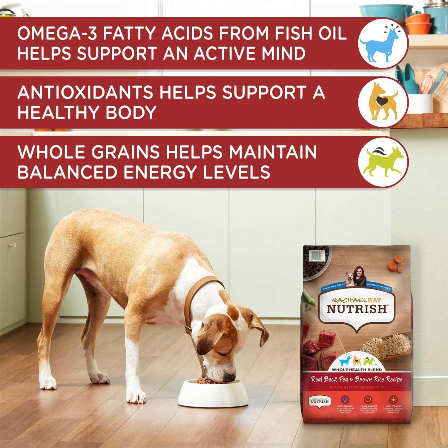 Rachael Ray Nutrish Real Beef Pea Brown Rice Recipe Dry Dog Food - Pet Supplies online store