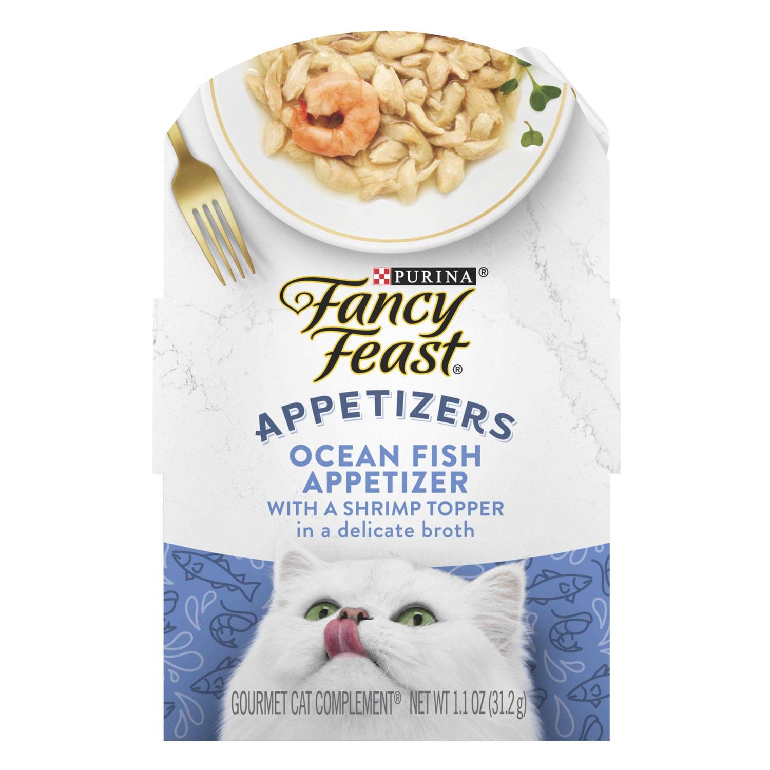 Fancy Feast Appetizers Oceanfish with A Shrimp Topper Cat Treats - Pet Supplies online store