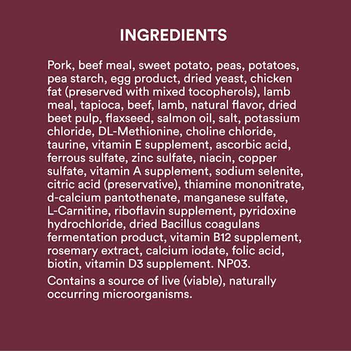 WholeHearted Grain Free Pork Beef & Lamb Recipe Dry Dog Food - Pet Supplies online store