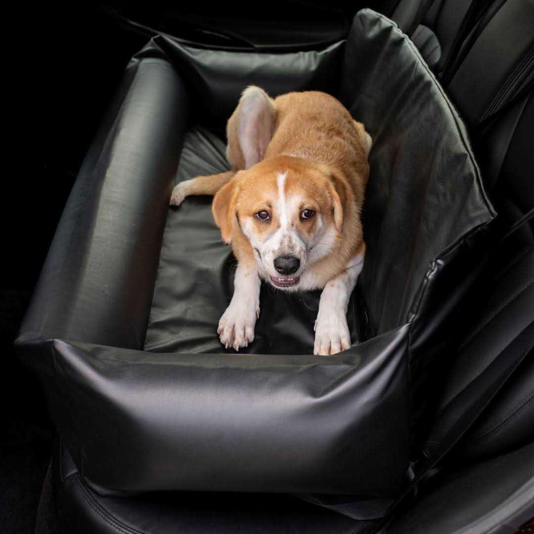 PupProtector Faux Leather Memory Foam Dog Car Bed - Pet Supplies online store