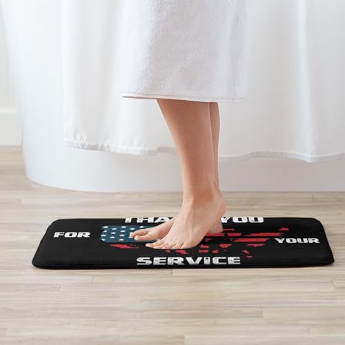 Veterans Day Thank You for Your Service Ultra Soft Area Rug for Living Room Indoor Decoration Non Slip Carpet Bedroom Mat Nursery Office Home Decor