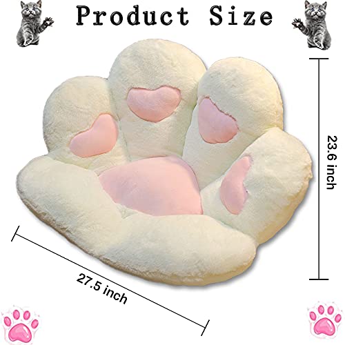Cute Chair Cushion Rabbit Computer Gaming Seat Cushion Soft Chair Pads Kawaii Chair Plush Pillow with Backrest Non-Slip for Gamer Home Decor