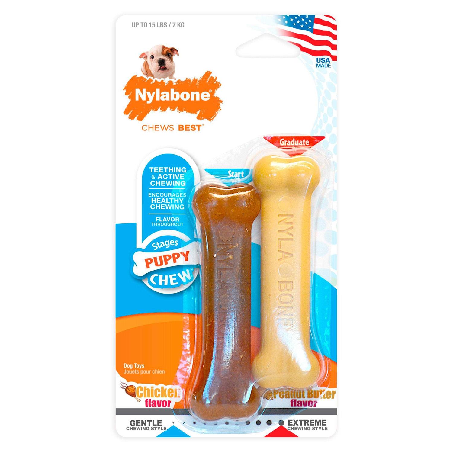 Nylabone Puppy Chew Petite Twin Pack - Pet Supplies online store