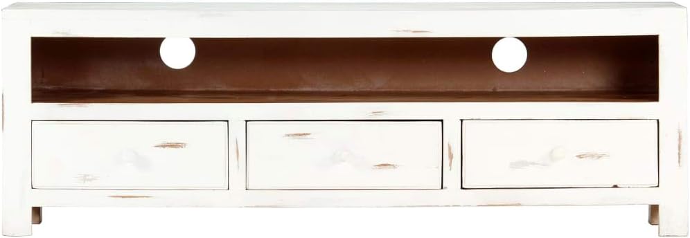XAVIER Display Cabinet Sofa Tables Tv Cabinets Consoles Entertainment TV Stand White 47.2