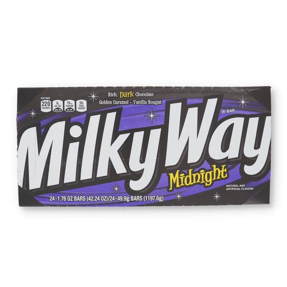 Milky Way Midnight Dark Chocolate Candy Bar 24 Count - 1.76 oz