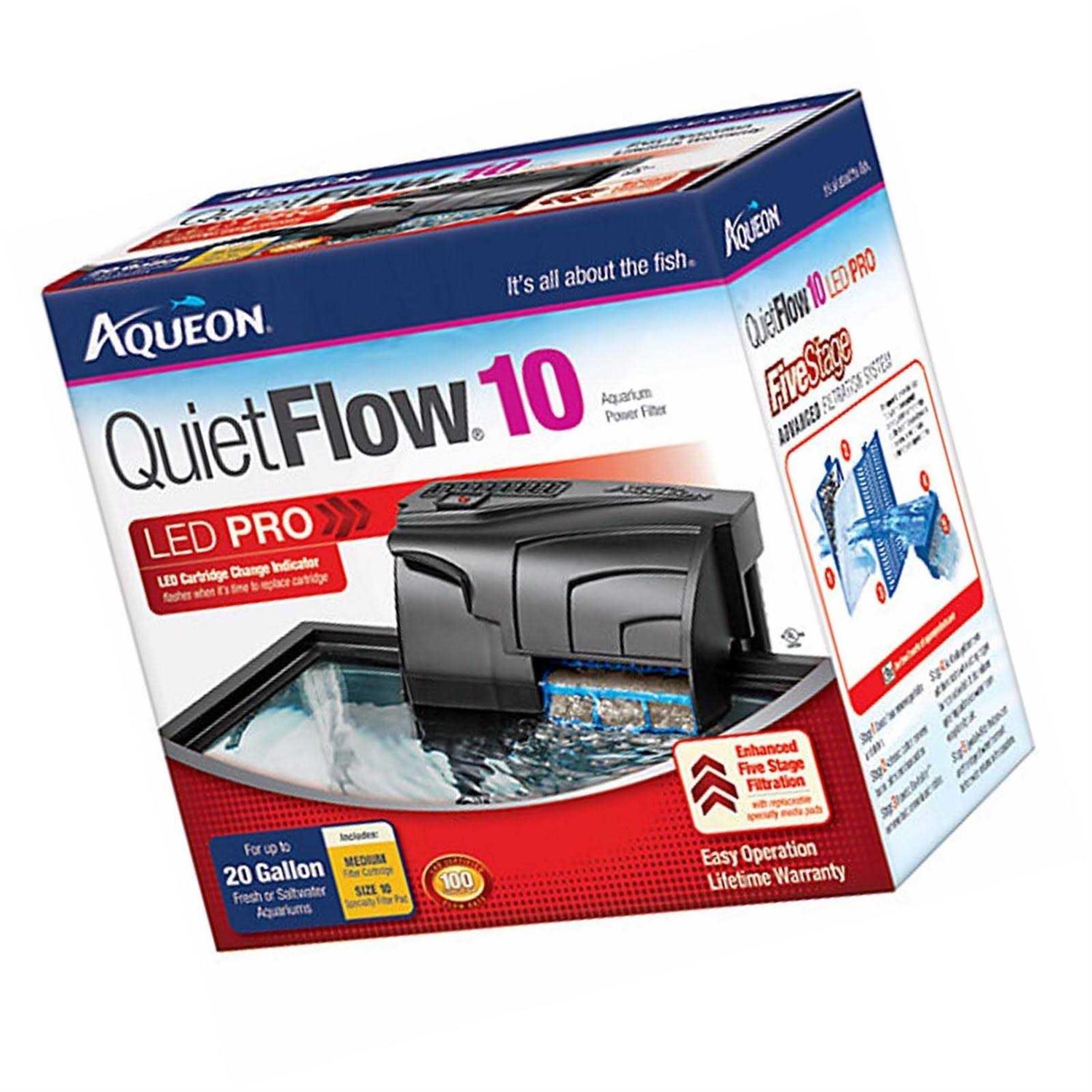 Aqueon QuietFlow 20 LED Pro Power Filter - Pet Supplies online store