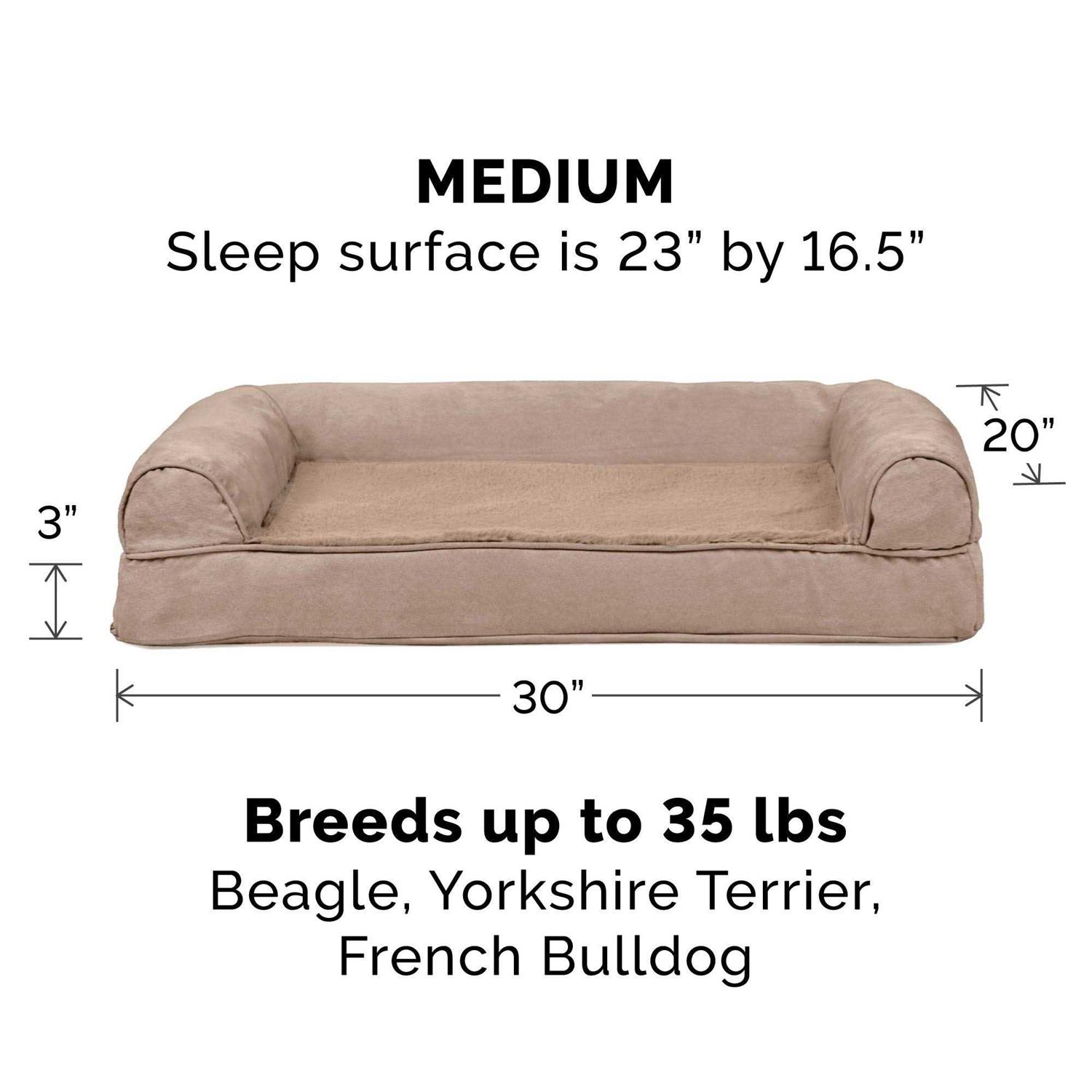 FurHaven Pet Quilted Sofa Dog Bed - Pet Supplies online store