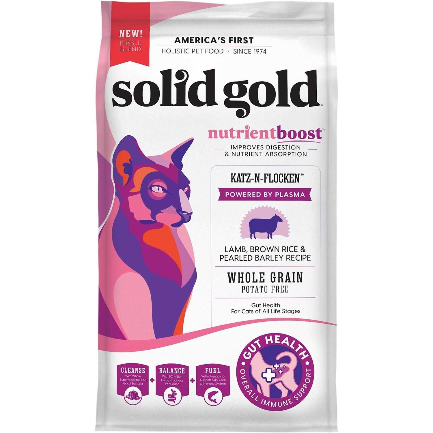 Solid Gold NutrientBoost Katz N Flocken Dry Cat Food with Lamb - Pet Supplies online store