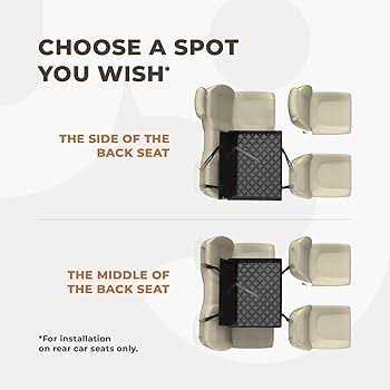 Wuglo Extra Stable Dog car Seat Reinforced car Dog Seat for Medium-Sized Dogs with 4 Fastening Straps - Pet Supplies online store