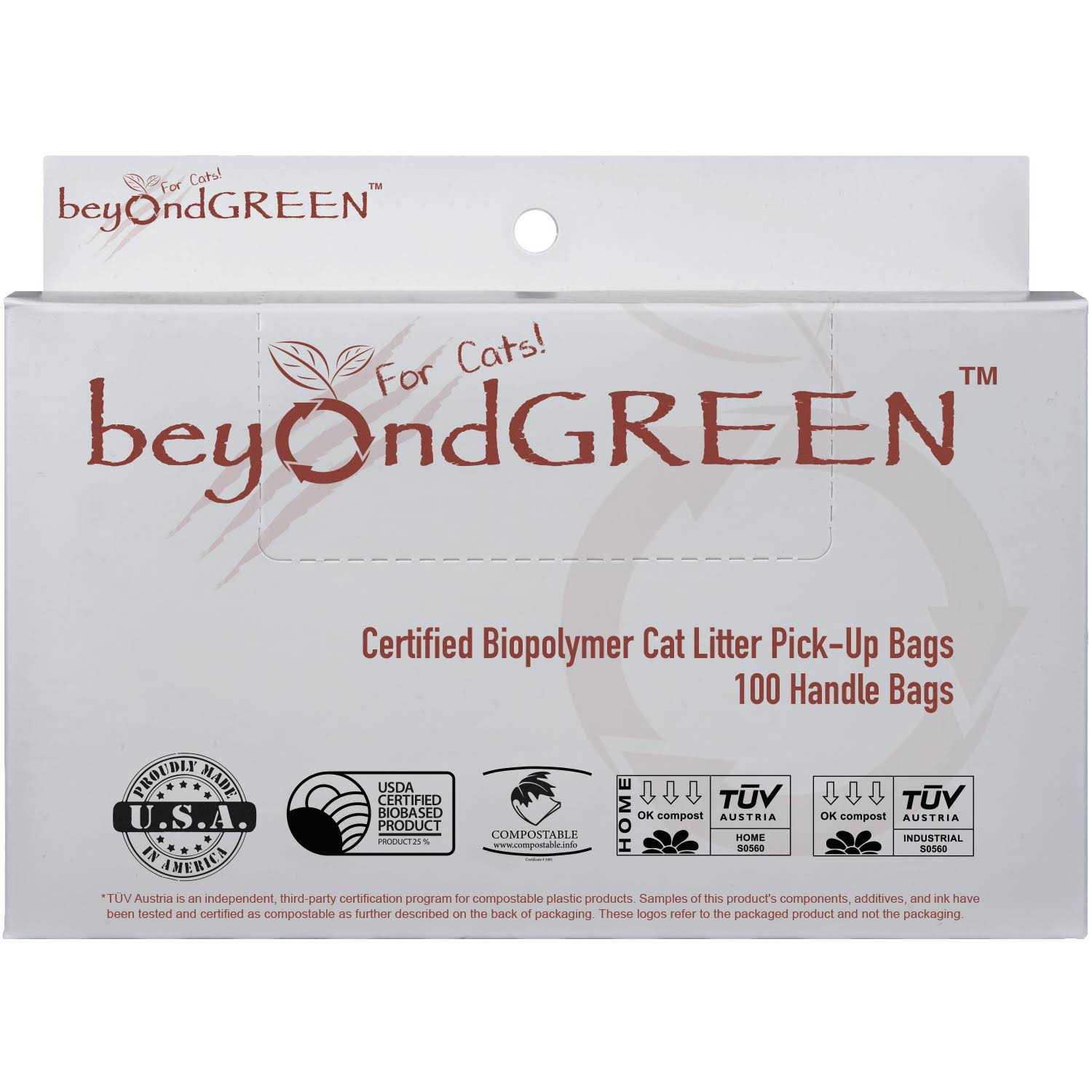 beyondGREEN Plant-Based Cat Litter Waste Bags - Pet Supplies online store