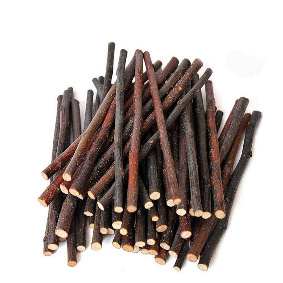 500g Organic Apple Sticks for Rabbits Wood Tree Branches Pet Snacks Chew Toys Branch for Guinea Pigs Chinchilla Squirrel Bunny Hamster Small Animals - Pet Supplies online store