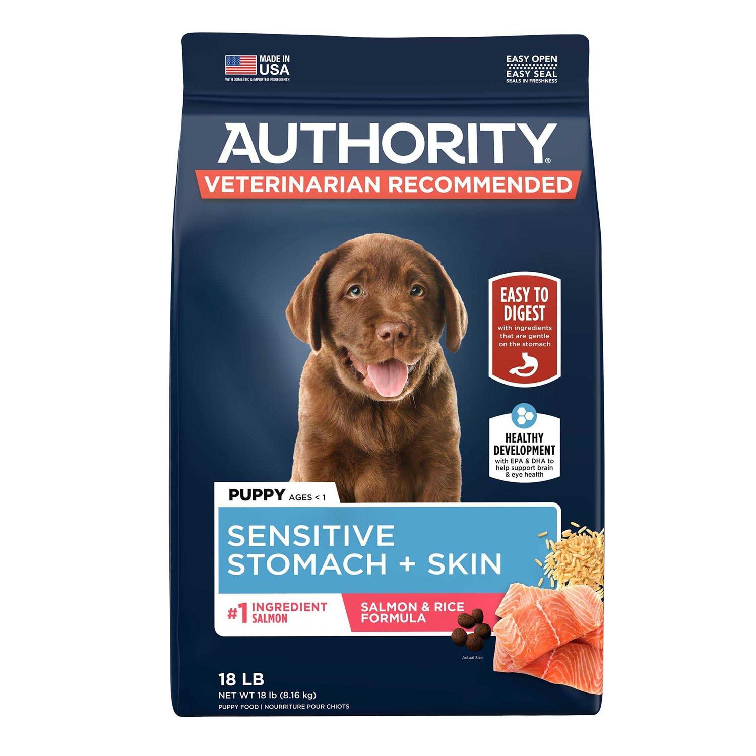 Authority Sensitive Stomach and Skin Puppy Dry Dog Food - Pet Supplies online store