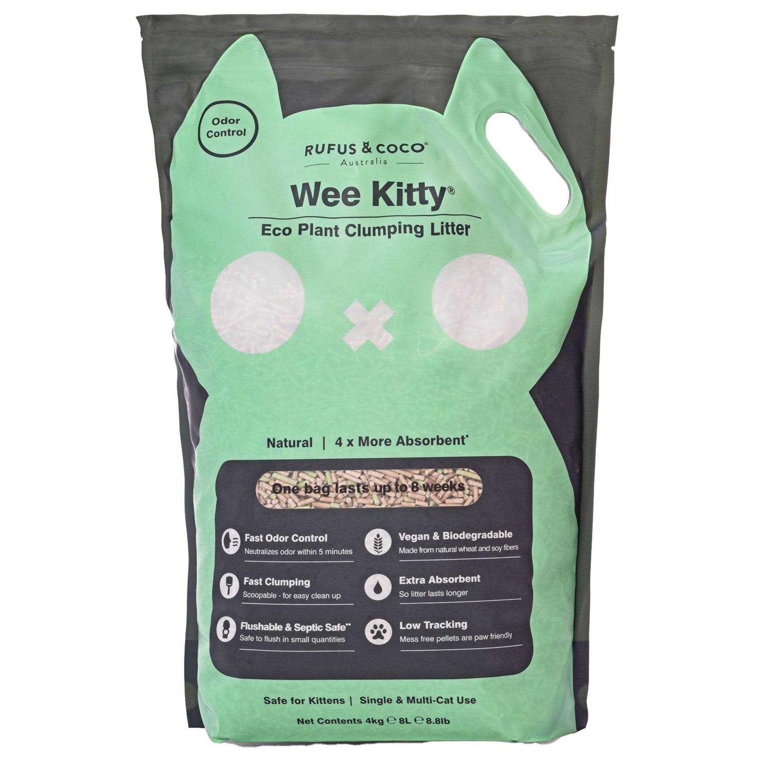 Rufus & Coco Wee Kitty Eco Plant Clumping Cat Litter - Pet Supplies online store