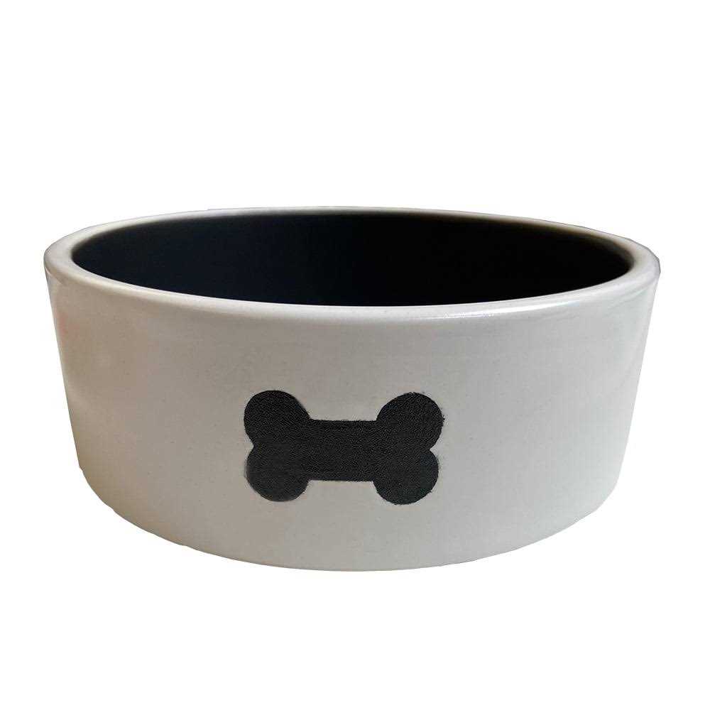 Throw Me a Bone Ceramic Dog Bowl - Pet Supplies online store