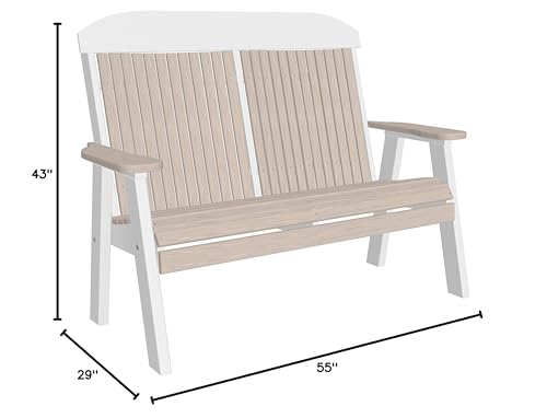 LuxCraft 4' Classic Bench - Available in 16 Colors