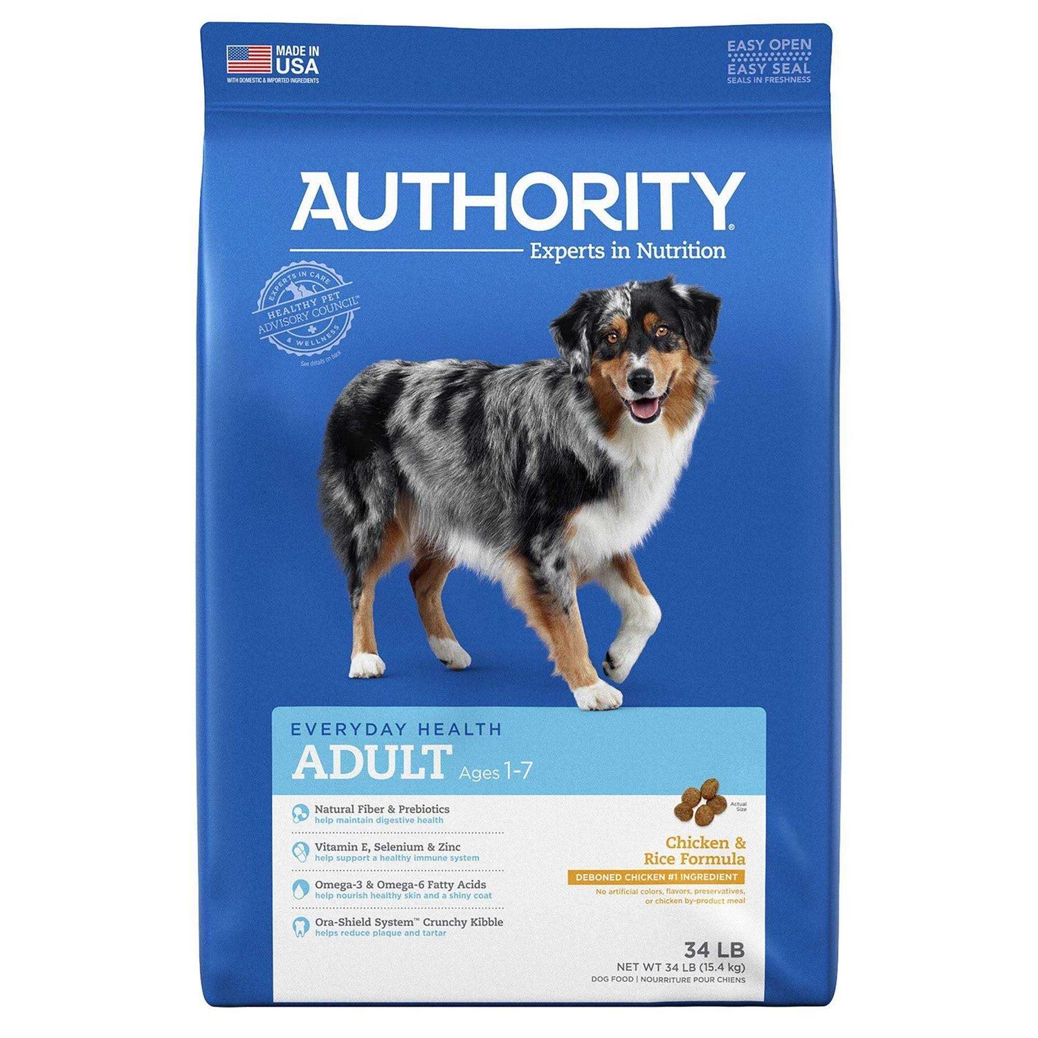 Authority Chicken Rice Formula Adult Dry Dog Food - Pet Supplies online store
