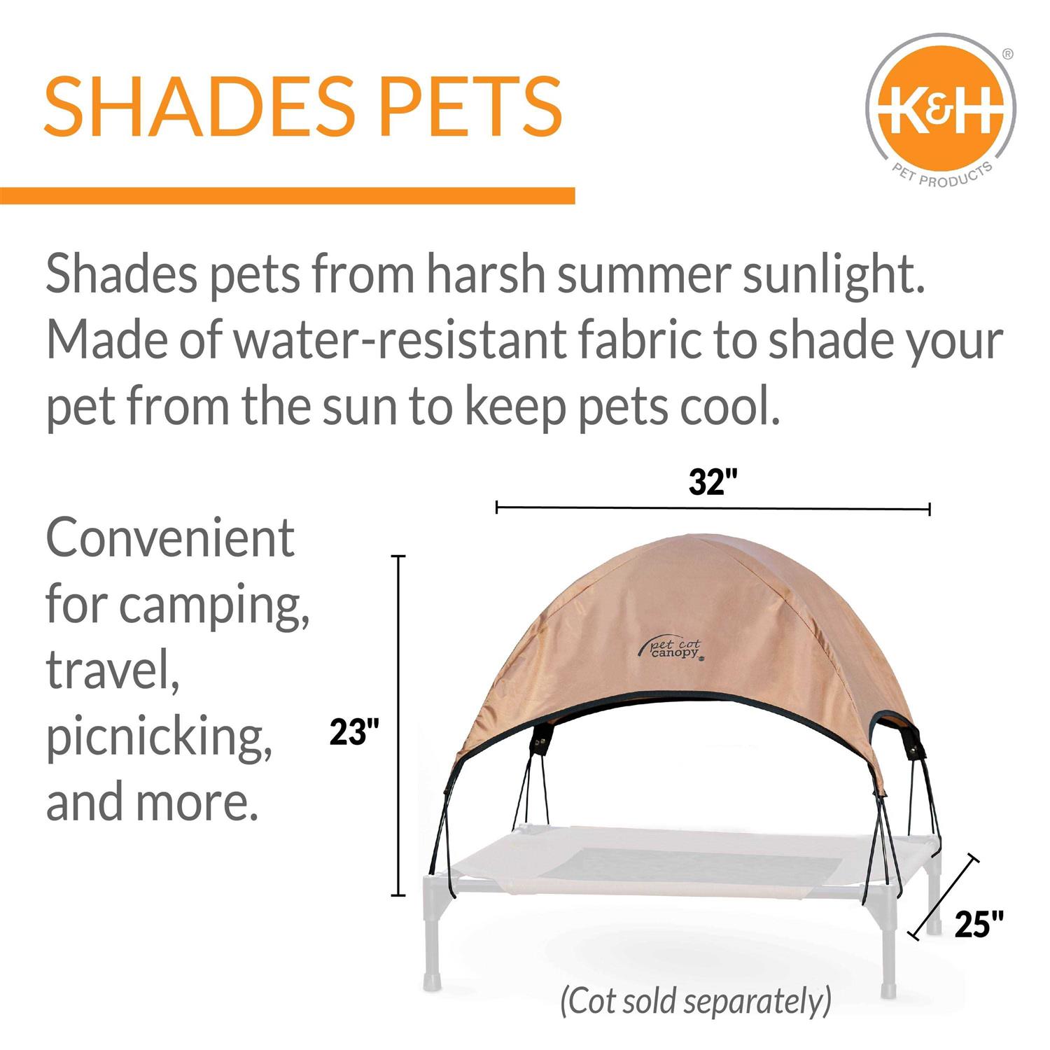 K&H Pet Products Pet Cot Canopy - Pet Supplies online store