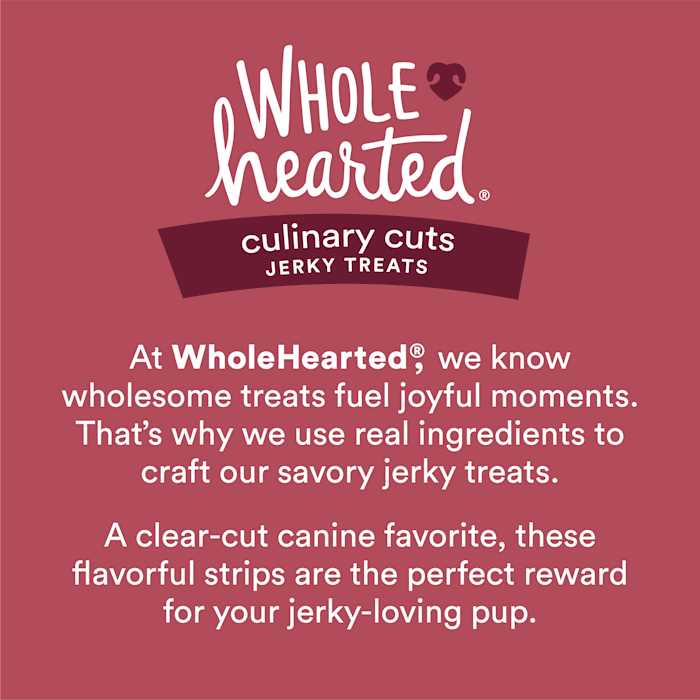 WholeHearted Culinary Cuts Recipe Jerky Dog Treats - Pet Supplies online store