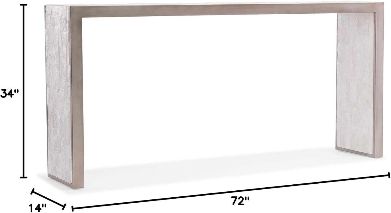 Hooker Furniture Melange Emma Console Table in White
