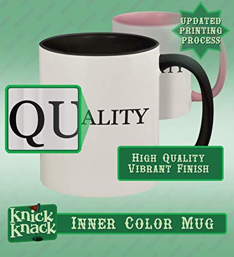 got quadruplication? - 11oz Ceramic Colored Handle and Inside Coffee Mug Cup, Black