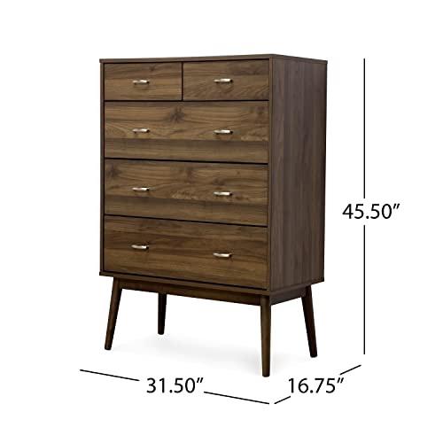 Christopher Knight Home Curtisian Dresser, Columbia Walnut