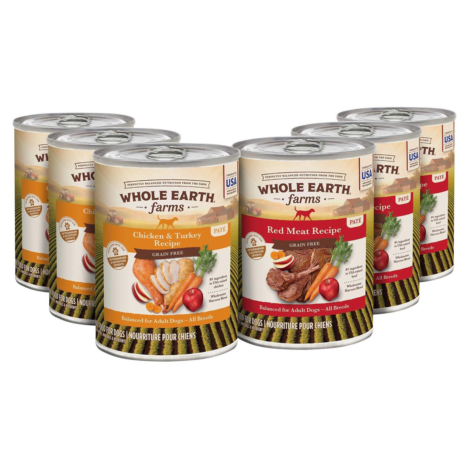 Whole Earth Farms Grain Free Wet Dog Food Chicken Turkey - Pet Supplies online store