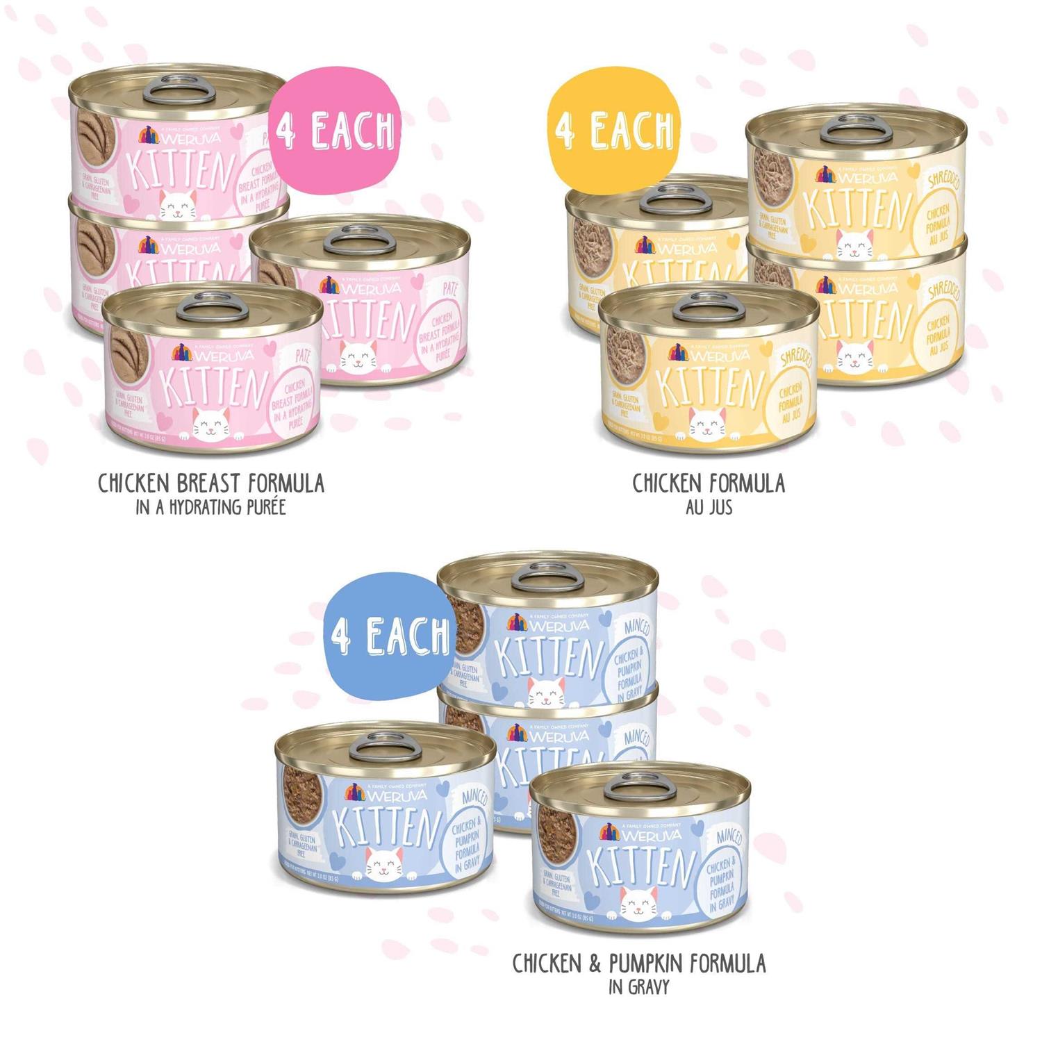 Weruva Kitten Fur Baby Favorites Cat Food Variety Pack - Pet Supplies online store