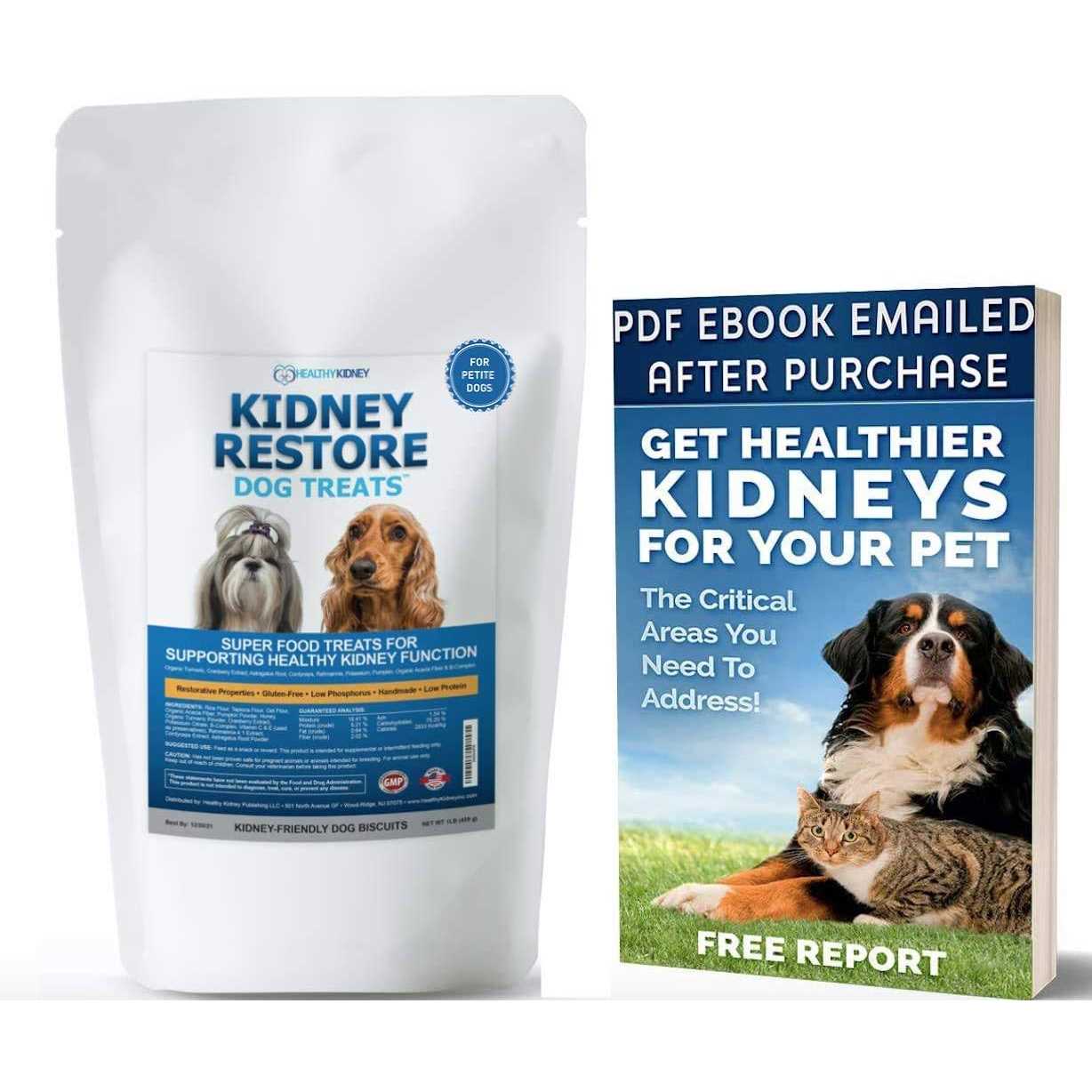 Kidney Restore Bacon Dog Treats Low Protein Dog Treats for Kidney Support for Dogs. Renal Treats for Any Kidney Dog Diet - Pet Supplies online store