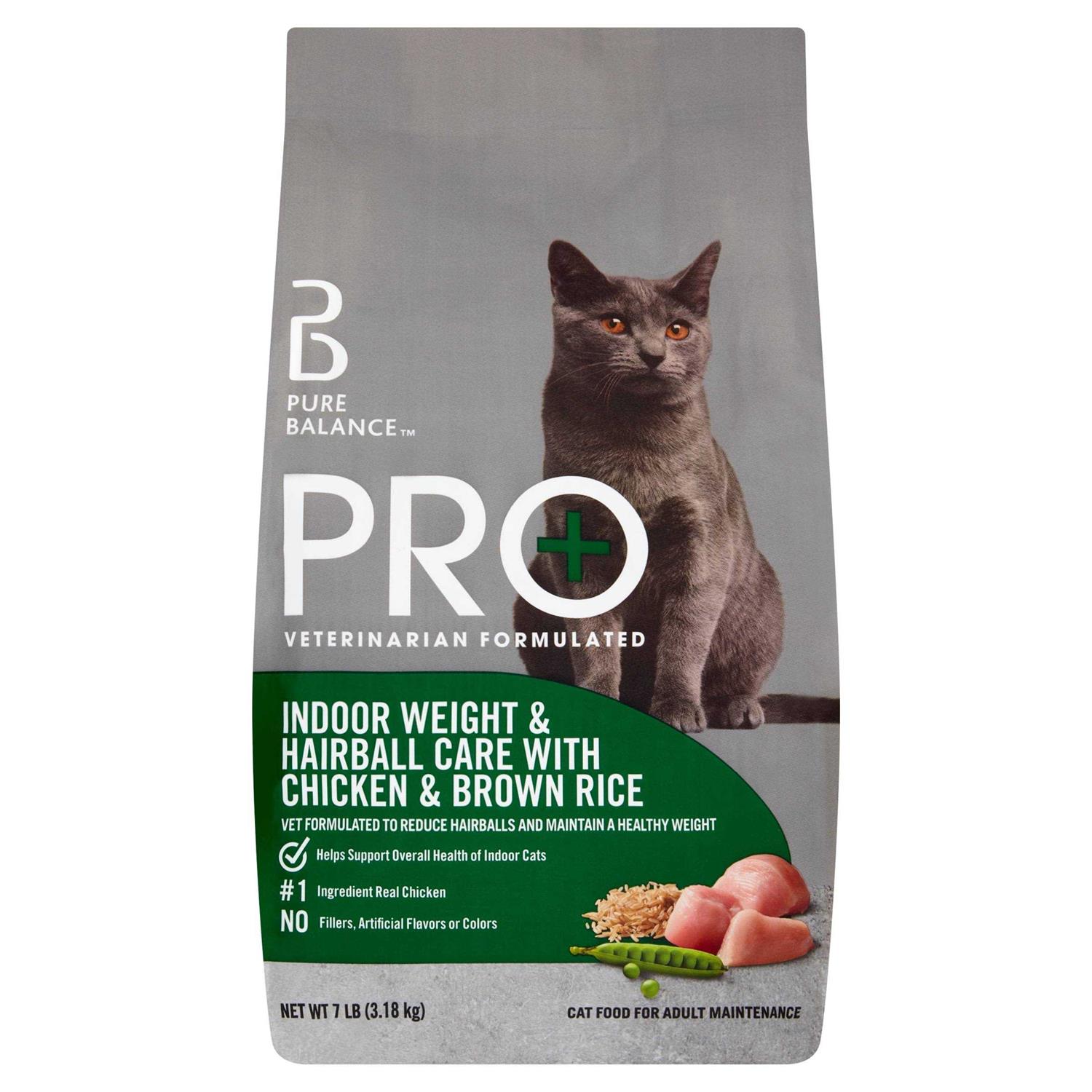 Pro+ Indoor Weight & Hairball Care Dry Cat Food - Pet Supplies online store