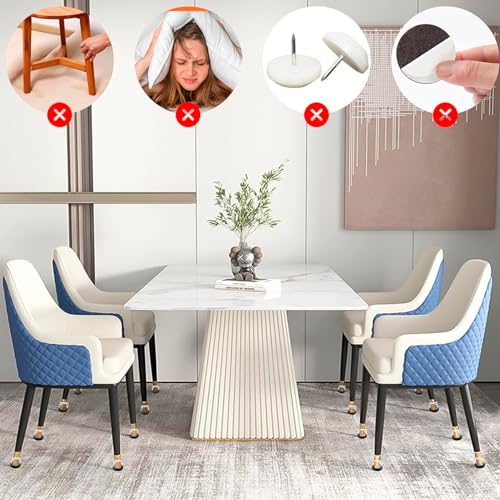 Chair Sliders for Carpet, 16PCS Furniture Sliders for Carpeted Floors & Hardwood Floors, Square Chair Glide Pads for Quickly and Easily Moving Furniture, Protect Floor(Black, Fit 0.5