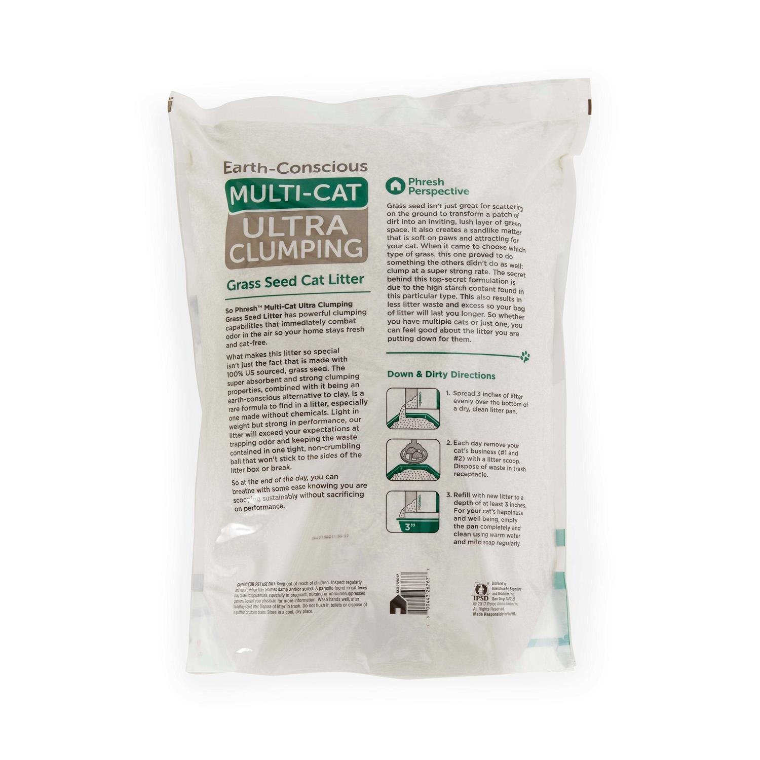 So Phresh Extreme Clumping Scented Grass Seed Cat Litter - Pet Supplies online store