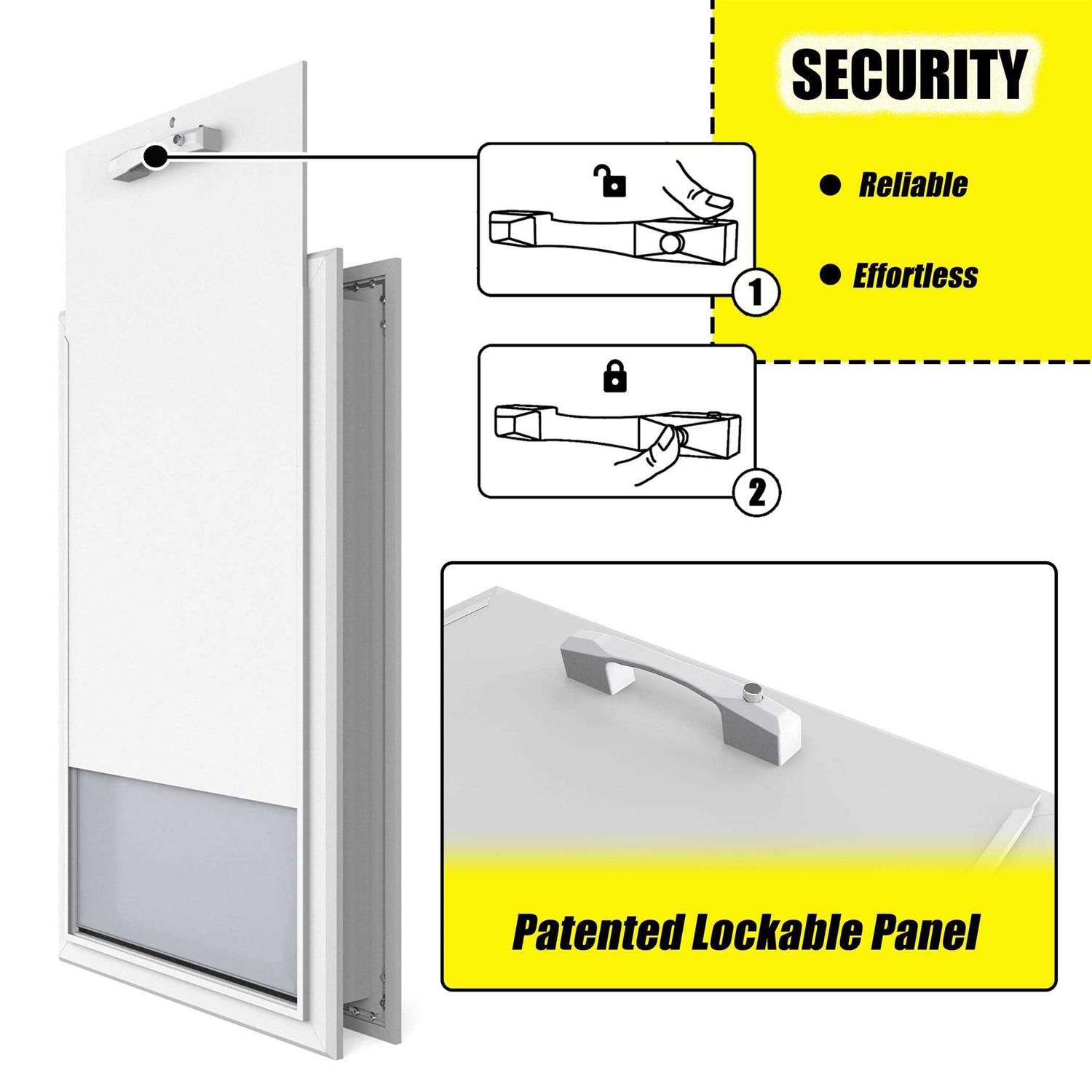 URSPET XL Dog Door for Exterior Doors Heavy Duty Aluminum Doggie Door, Extreme Weather Doggy Door, Giant Dog Door for Large and Extra Large Dogs Up - Pet Supplies online store