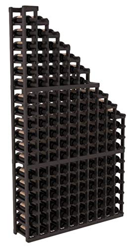 Wine Racks America® Knotty Alder Waterfall Wine Rack. Burgundy Stain
