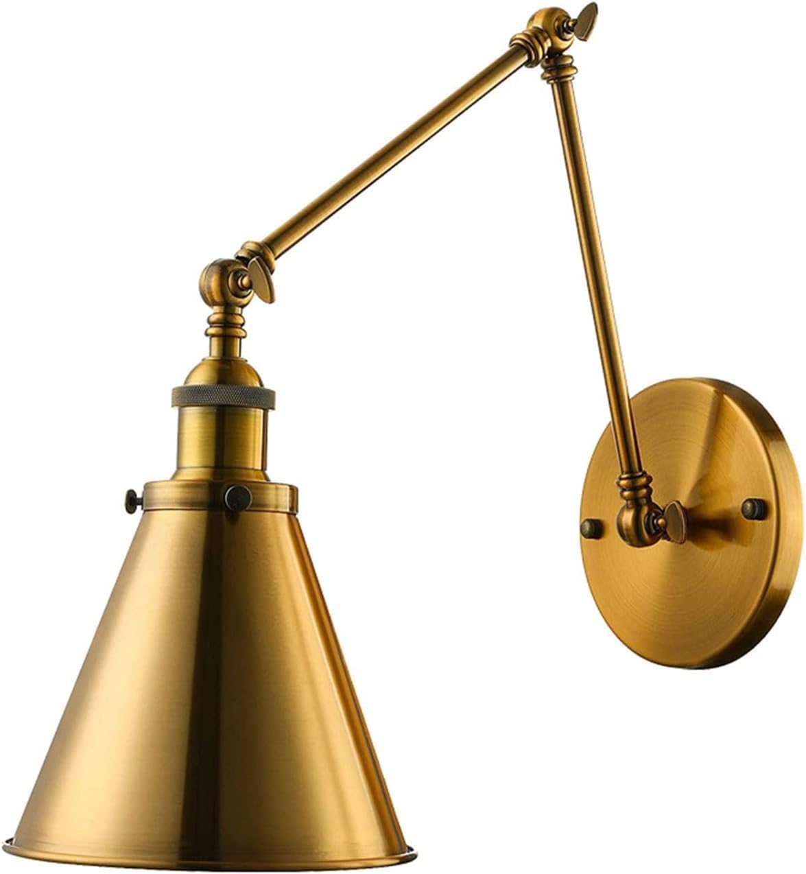 Industrial Swing Arm Metal Wall Sconce Up Down Adjustable Wall Lamp Wall Mounted Lighting Fixture, Wall Lamps