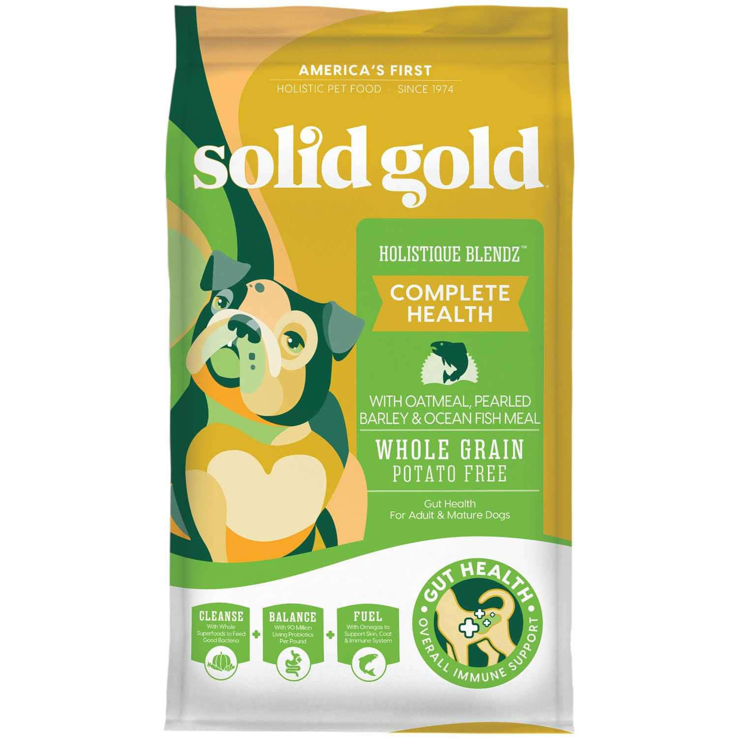 Solid Gold Holistique Blendz Oatmeal Fish Dry Dog Food - Pet Supplies online store