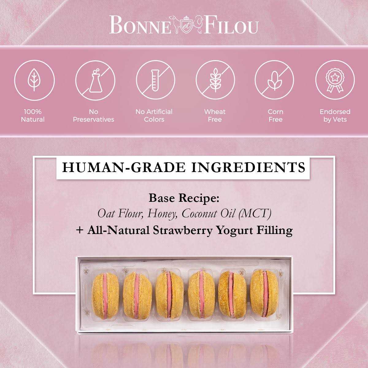 Bonne et Filou Dog Macarons - Pet Supplies online store