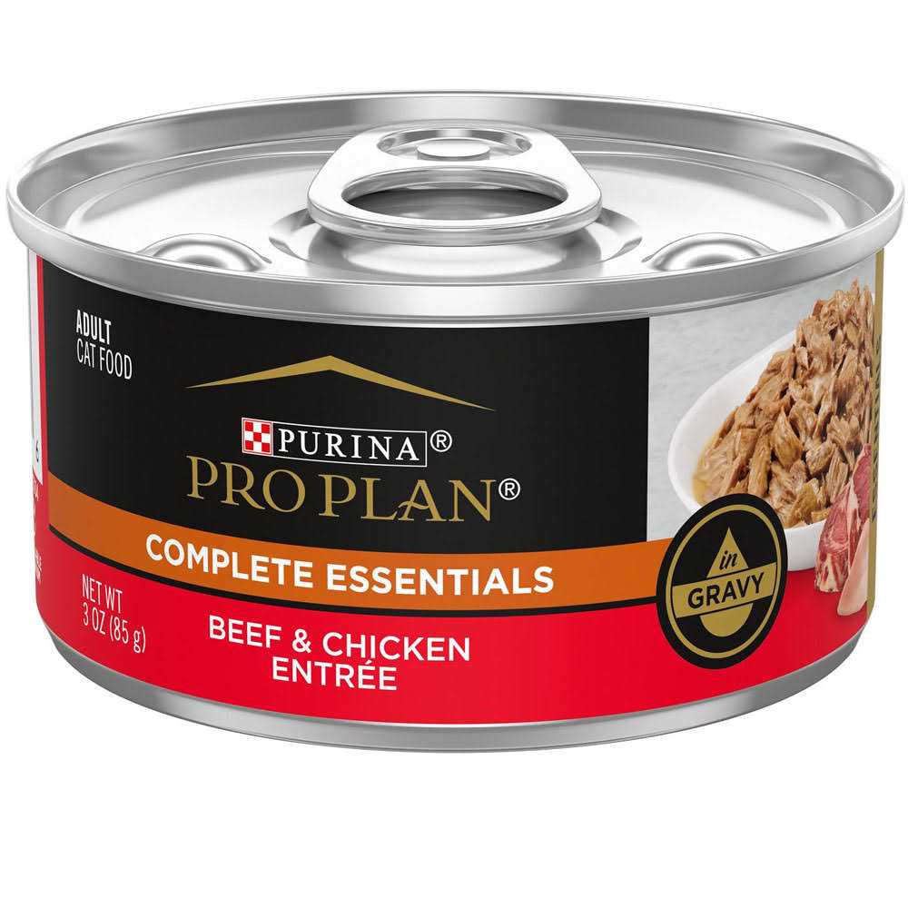 Purina Pro Plan Beef & Chicken Entree in Gravy Cat Food - Pet Supplies online store