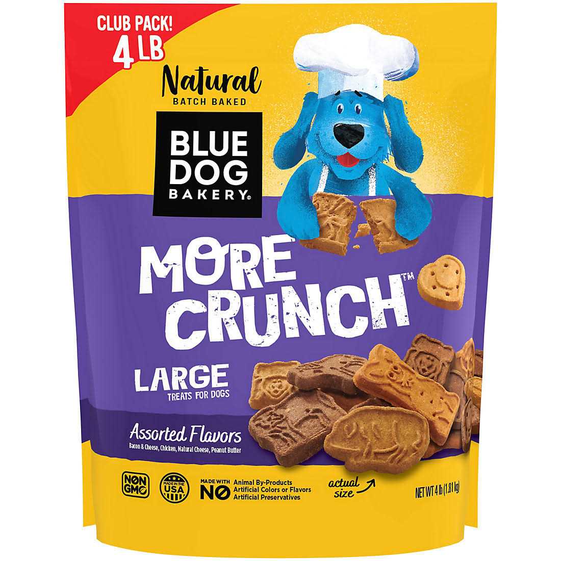 Blue Dog Bakery More Crunch Assorted Flavors Dog Treats - Pet Supplies online store