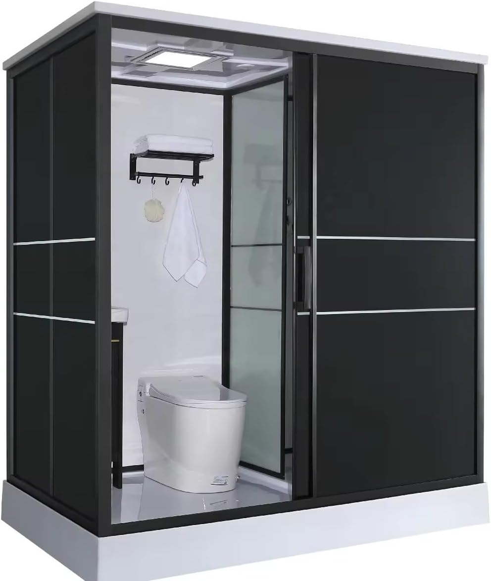 Luxury Multi-Function Prefab Bathroom Unit - Ready Toilet Shower Cubicle Set, High-End Design for Convenience and Style, Ideal for Modern Living Spaces, Easy Installation